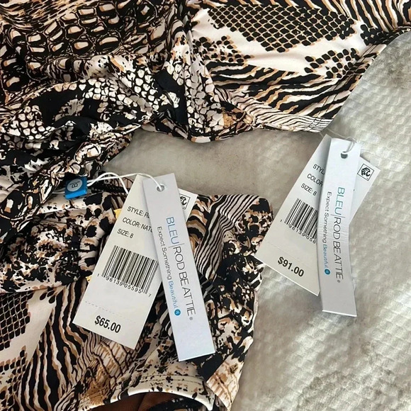 BLEU ROD BEATTIE WALK ON THE WILD SIDE TANKINI TOP AND HIGH WAIST BOTTOM - Picture 13 of 13